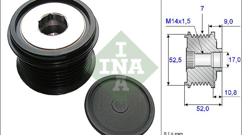 Sistem roata libera, generator (535020910 INA) LEXUS,TOYOTA,TOYOTA (FAW),TOYOTA (GAC)