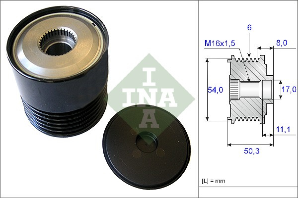 Sistem roata libera, generator (535021210 INA) FIAT