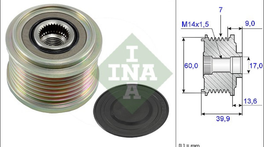 Sistem roata libera, generator (535021510 INA) HYUNDAI,KIA,MINI