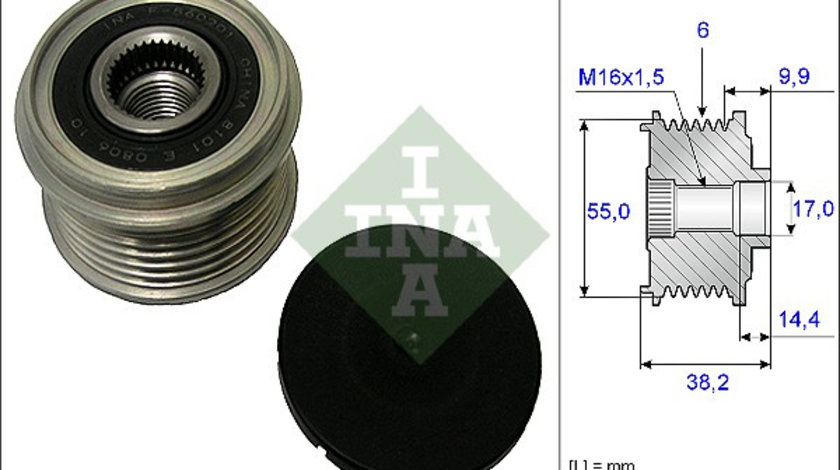 Sistem roata libera, generator (535021610 INA) GENESIS,HYUNDAI,KIA