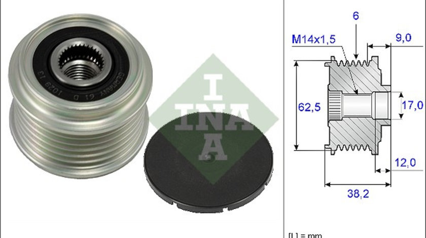 Sistem roata libera, generator (535021910 INA) HYUNDAI,KIA,TOYOTA