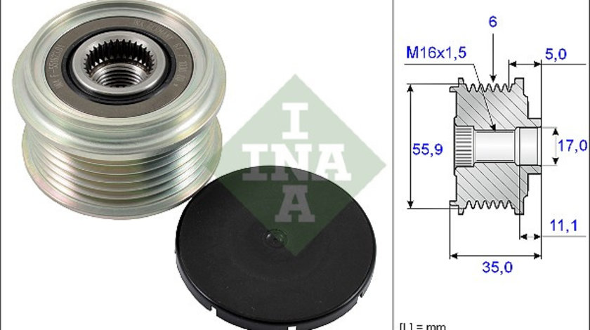 Sistem roata libera, generator (535022210 INA) AUDI,MAN,PORSCHE,VW