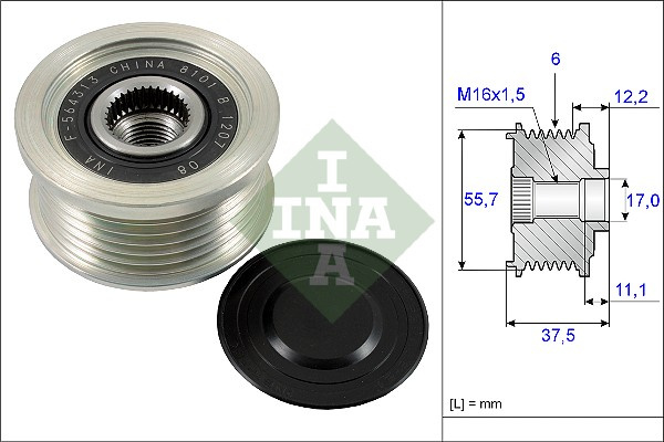 Sistem roata libera, generator (535022610 INA) CHEVROLET,OPEL,VAUXHALL