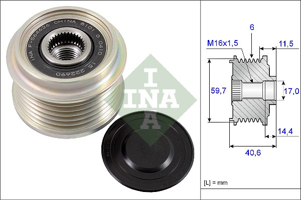 Sistem roata libera, generator (535022710 INA) OPEL,VAUXHALL