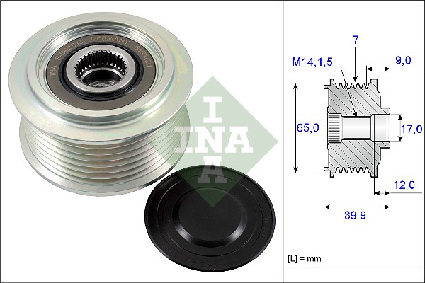 Sistem roata libera, generator (535022910 INA) HONDA