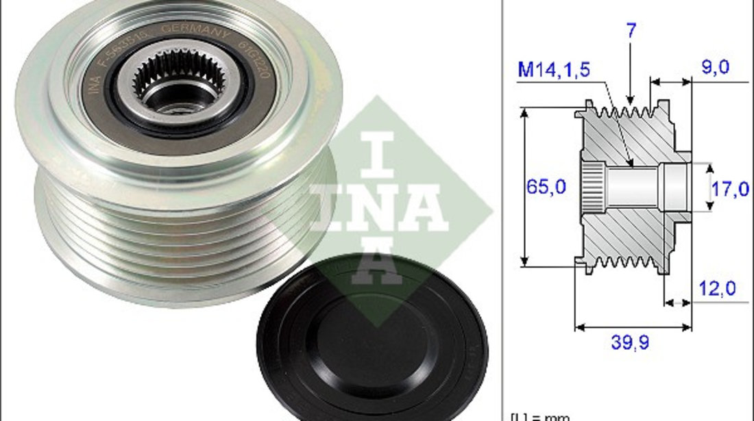 Sistem roata libera, generator (535022910 INA) HONDA