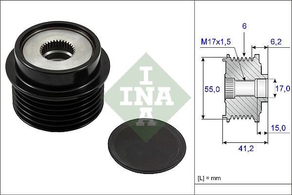 Sistem roata libera, generator (535023110 INA) TOYOTA