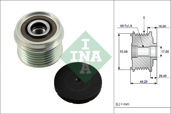 Sistem roata libera, generator (535023310 INA) SUZUKI