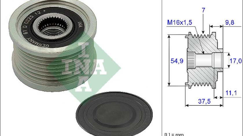 Sistem roata libera, generator (535023510 INA) FIAT,FUSO (MITSUBISHI),IVECO,MITSUBISHI,TEMSA