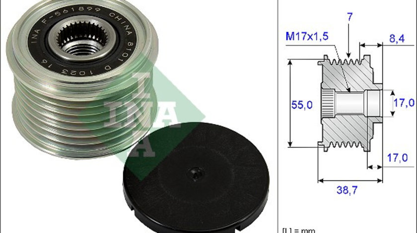 Sistem roata libera, generator (535023910 INA) INFINITI,NISSAN,NISSAN (DFAC),RENAULT