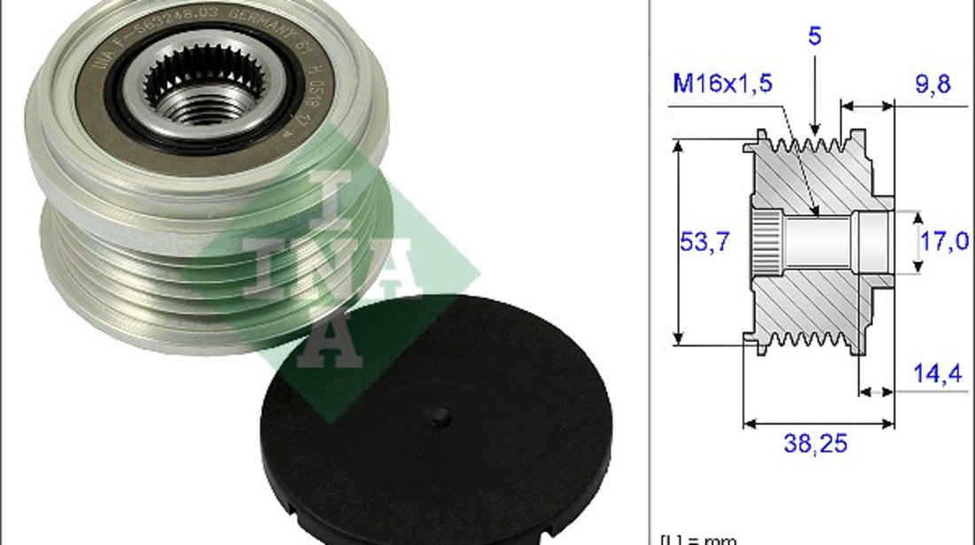 Sistem roata libera, generator (535024210 INA) CHEVROLET,OPEL,VAUXHALL