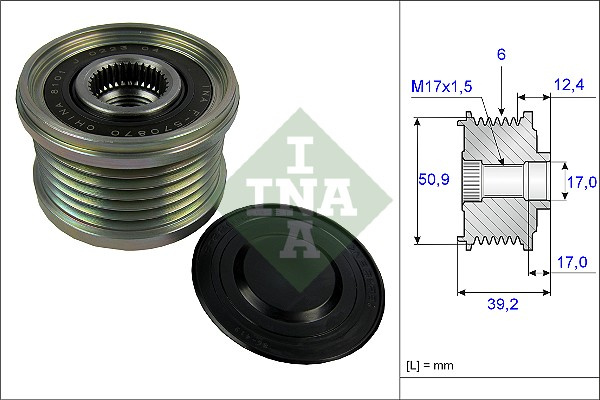 Sistem roata libera, generator (535024710 INA) MAZDA