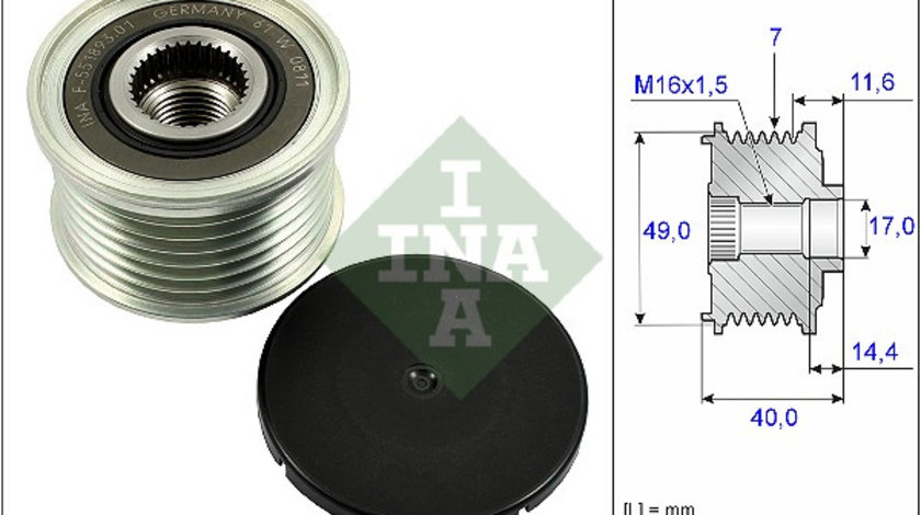 Sistem roata libera, generator (535025410 INA) BMW