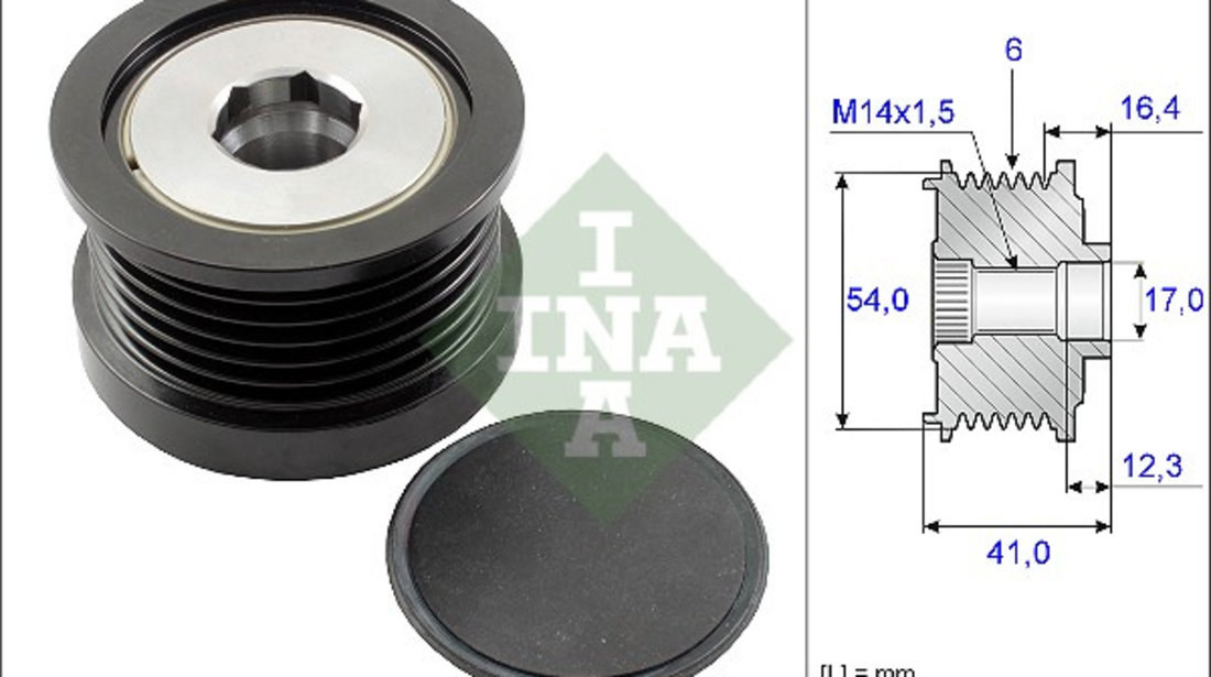 Sistem roata libera, generator (535025910 INA) ALFA ROMEO,FIAT,FORD,JEEP,MAZDA,VOLVO