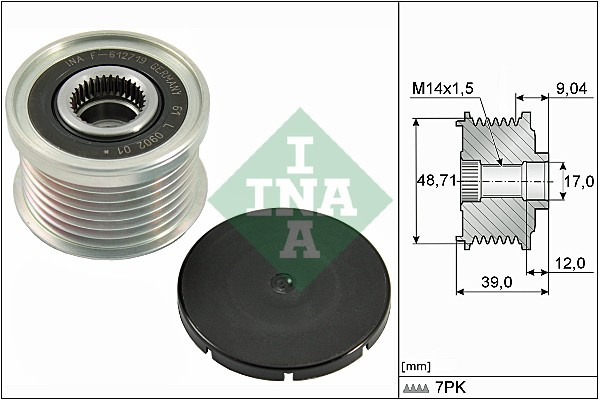 Sistem roata libera, generator (535027510 INA) BMW