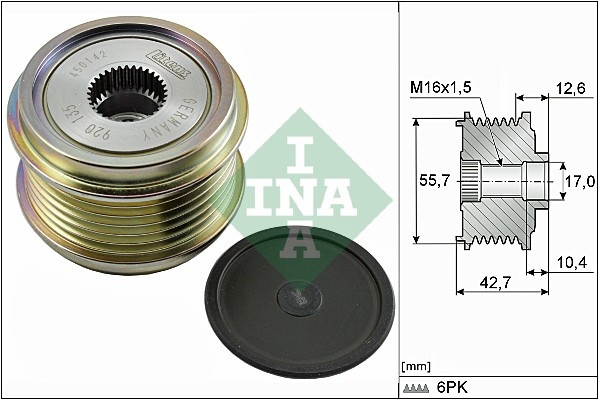 Sistem roata libera, generator (535027610 INA) AUDI,PORSCHE,VW