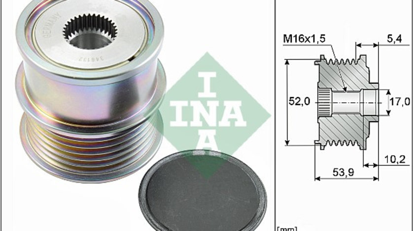Sistem roata libera, generator (535027910INA INA) AUDI,AUDI (FAW),CUPRA,SEAT,SKODA,SKODA (SVW),VW,VW (FAW),VW (SVW)