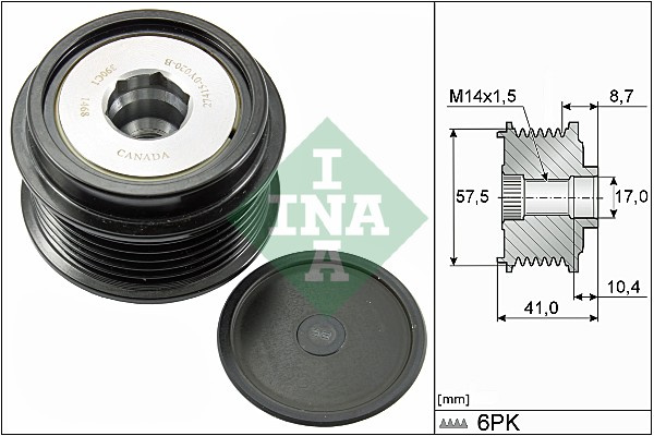 Sistem roata libera, generator (535028210 INA) DAIHATSU,FORD,TOYOTA