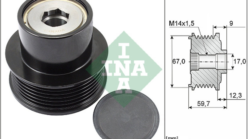 Sistem roata libera, generator (535028810 INA) Citroen,PEUGEOT,TOYOTA