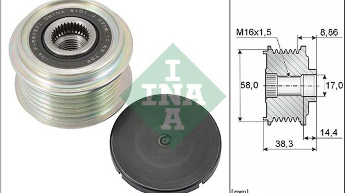 Sistem roata libera, generator (535029610 INA) HYUNDAI,KIA