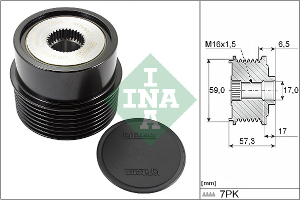 Sistem roata libera, generator (535031410 INA) FORD