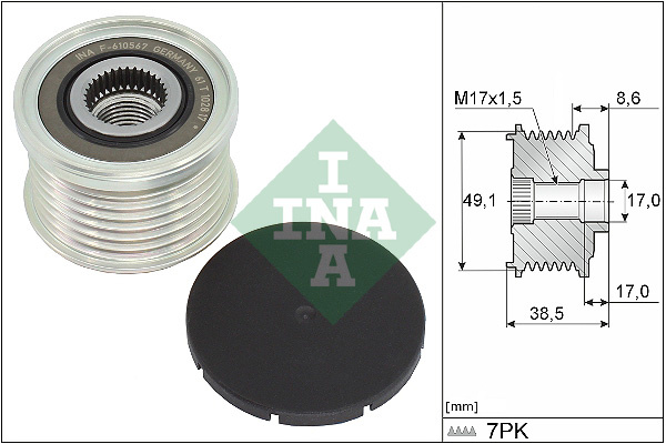 Sistem roata libera, generator (535034410 INA) FIAT,NISSAN,RENAULT