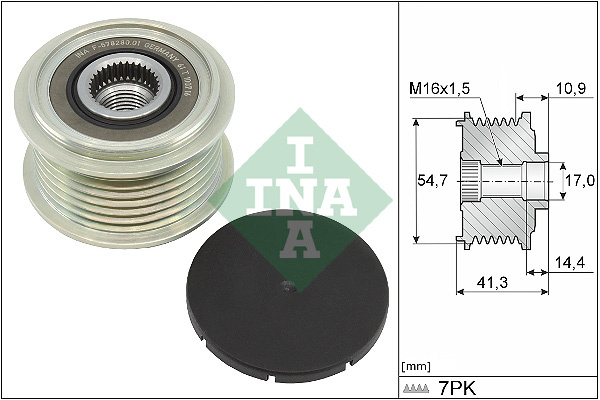 Sistem roata libera, generator (535035110 INA) FIAT,IVECO