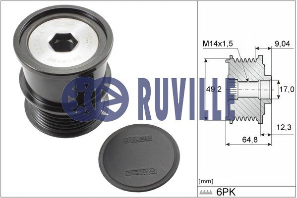 Sistem roata libera, generator (55267 EVR) FORD