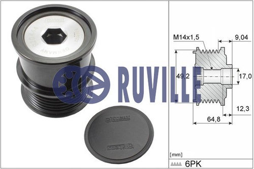 Sistem roata libera, generator (55267 EVR) FORD