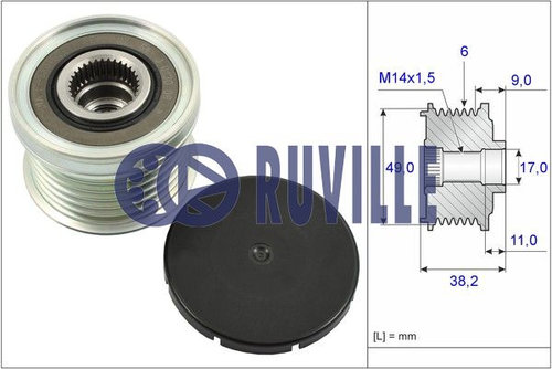 Sistem roata libera, generator (55269 EVR) BMW,FORD