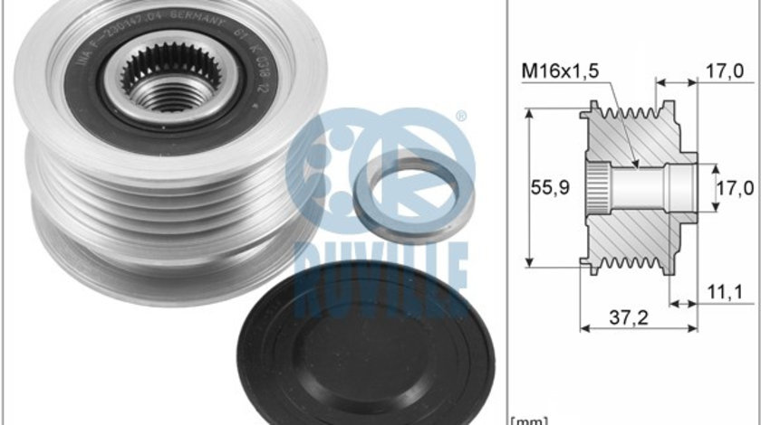 Sistem roata libera, generator (56334 EVR) NISSAN,RENAULT