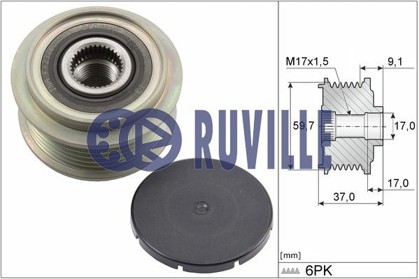 Sistem roata libera, generator (57062 EVR) MAZDA