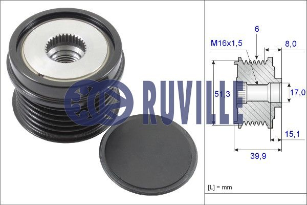 Sistem roata libera, generator (57117 EVR) FORD,VOLVO