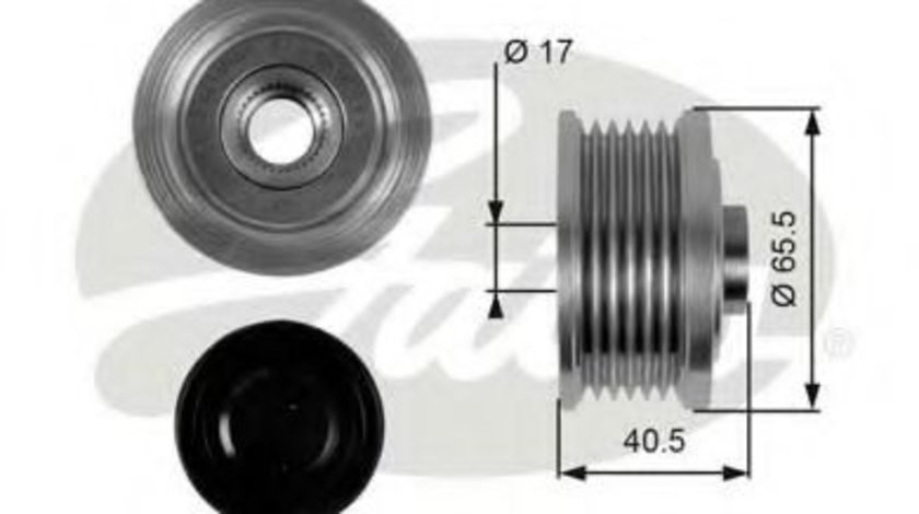 Sistem roata libera, generator ALFA ROMEO 145 (930) (1994 - 2001) GATES OAP7032 piesa NOUA