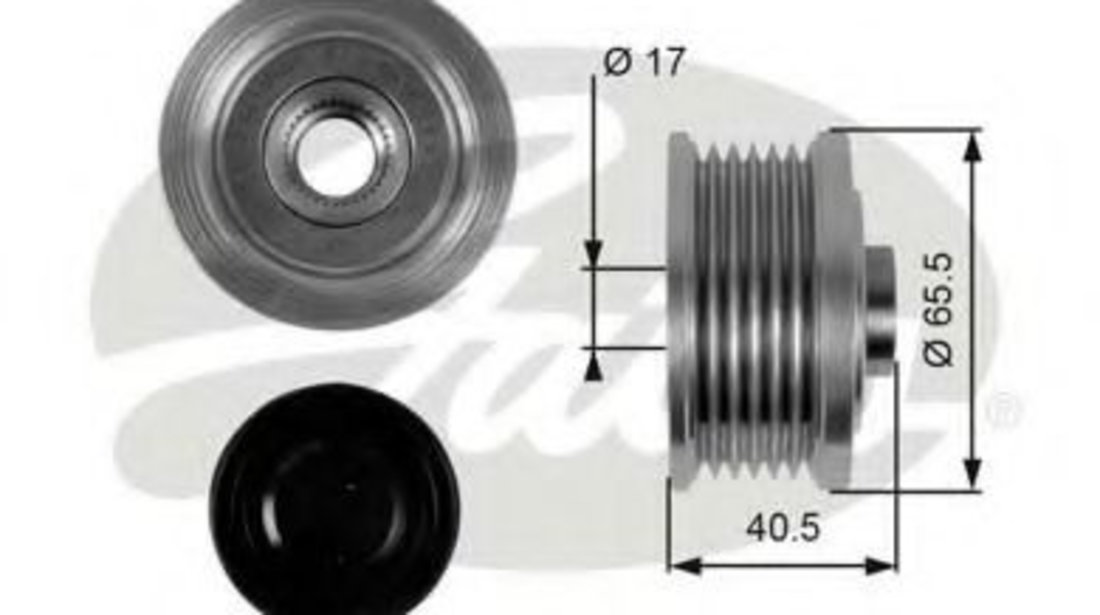 Sistem roata libera, generator ALFA ROMEO 147 (937) (2000 - 2010) GATES OAP7032 piesa NOUA