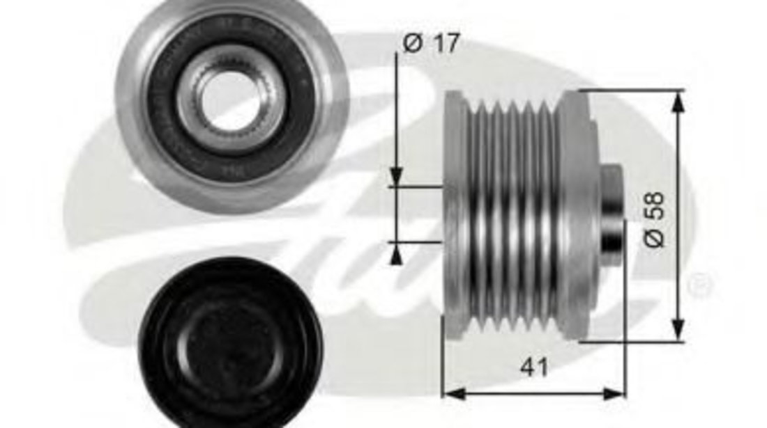 Sistem roata libera, generator ALFA ROMEO 159 Sportwagon (939) (2006 - 2011) GATES OAP7052 piesa NOUA