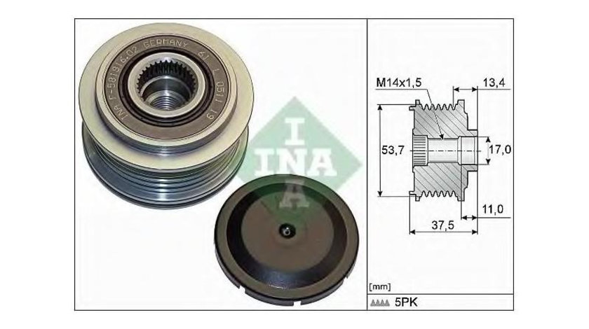 Sistem roata libera, generator Alfa Romeo MITO (955) 2008-2016 #2 1210412050