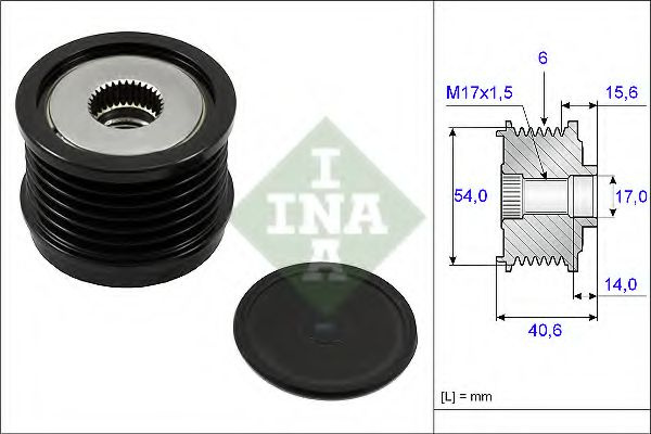 Sistem roata libera, generator ALFA ROMEO GIULIETTA (940) (2010 - 2016) INA 535 0230 10 piesa NOUA