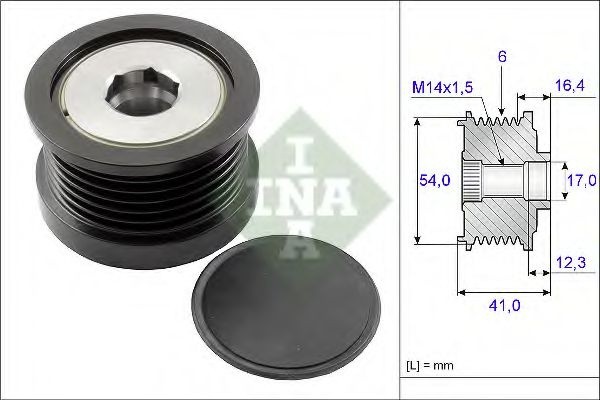 Sistem roata libera, generator ALFA ROMEO GIULIETTA (940) (2010 - 2016) INA 535 0259 10 piesa NOUA