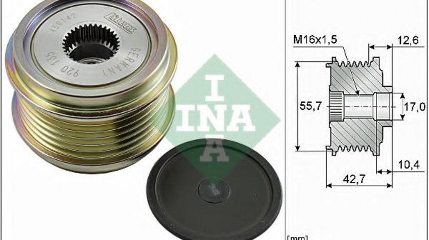 Sistem roata libera, generator AUDI A4 (8W2, B9) (2015 - 2016) INA 535 0276 10 piesa NOUA