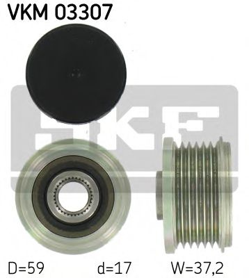 Sistem roata libera, generator CITROEN BERLINGO (B9) (2008 - 2016) SKF VKM 03307 piesa NOUA