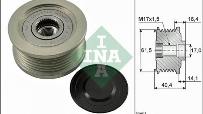 Sistem roata libera, generator Fiat IDEA 2003-2016 #2 1204413