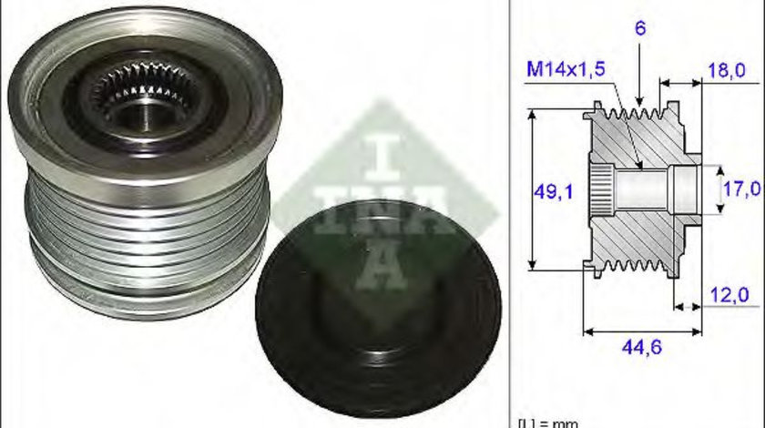 Sistem roata libera, generator FORD FOCUS C-MAX (2003 - 2007) INA 535 0182 10 piesa NOUA