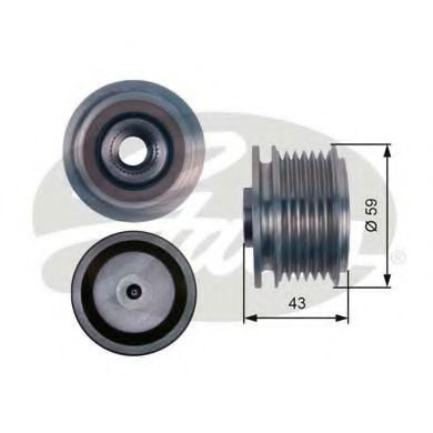 Sistem roata libera, generator FORD FOCUS II Combi (DA) (2004 - 2012) GATES OAP7112 piesa NOUA