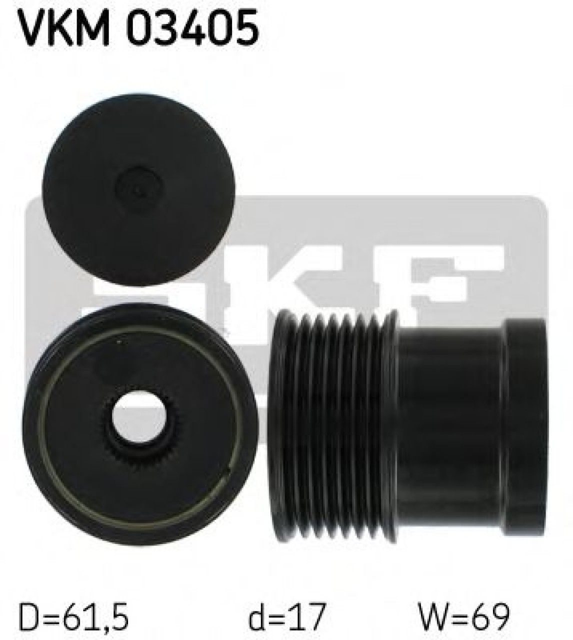 Sistem roata libera, generator FORD TRANSIT caroserie (FA) (2000 - 2006) SKF VKM 03405 piesa NOUA