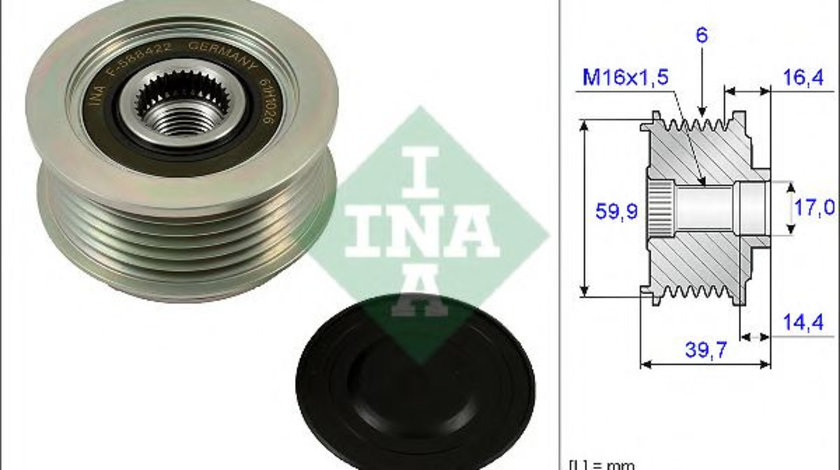 Sistem roata libera, generator HYUNDAI i30 CW (FD) (2007 - 2012) INA 535 0241 10 piesa NOUA