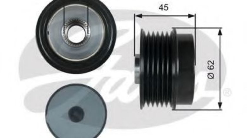 Sistem roata libera, generator HYUNDAI i40 CW (VF) (2011 - 2016) GATES OAP7180 piesa NOUA