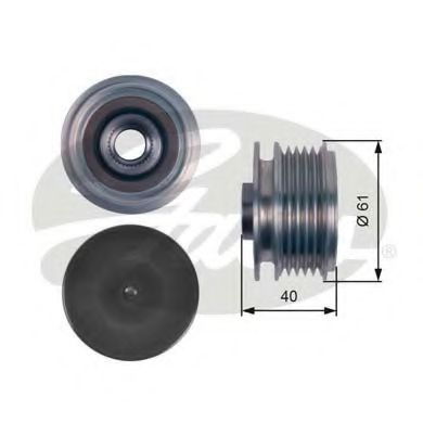 Sistem roata libera, generator HYUNDAI i40 CW (VF) (2011 - 2016) GATES OAP7117 piesa NOUA