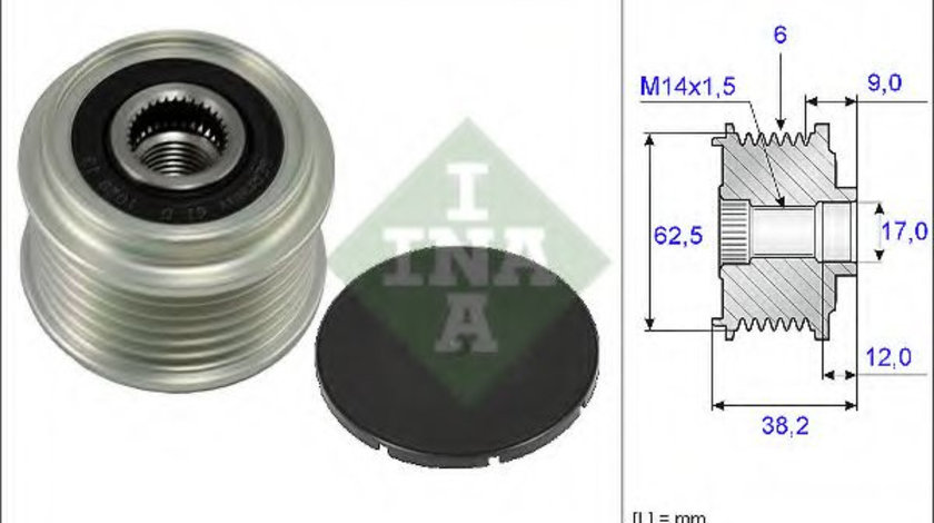 Sistem roata libera, generator HYUNDAI SONATA V (NF) (2005 - 2010) INA 535 0219 10 piesa NOUA