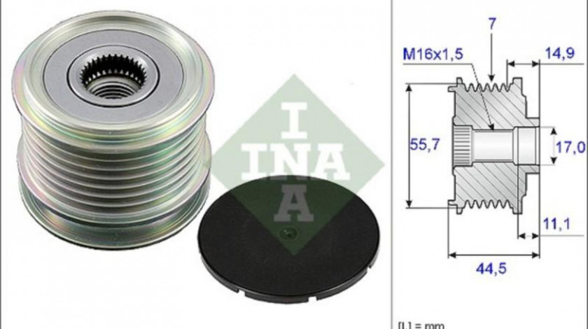 Sistem roata libera, generator Mercedes 3,5-t platou / sasiu (906) 2006-2016 #2 21684